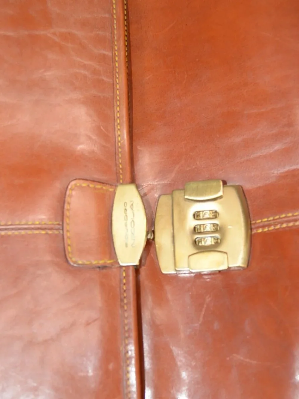 Piquadro Nicolai Leather Laptop Bag Briefcase - Made in Italy